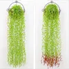 Decorative Flowers Simulation Wicker Plastic Flower Wall Hanging Basket Home Decoration Indoor And Outdoor Plants Winding Garden