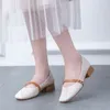 حذاء حذاء Y Heel Shoes المتسكعون الربيع والجلد الخريف Slipon Fashion AllMatch Low Heels 230307