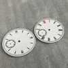 Kit di riparazione per orologi Quadrante bianco da 38,8 mm con o senza lancette Nessun accessorio luminoso Adatto per movimenti ETA 6497 / ST3600