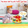 Уличное колесо Toy Walkie Talkie с светом светофора моделирования за рулем автомобиля Copilot для малыша дошкольные интерактивные детские дети S 230307