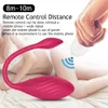 Vibratorer trådlöst Bluetooth Dildo Vibrator Sexleksaker för kvinnor Remote App Control Wear Vibrating Vagina Ball Panties Toy Adult 18 230307
