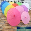 Wholesale Chinese Colored Umbrella White Pink Parasols China Traditional Dance Color Parasol Japanese Silk Wedding Props