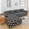 Chair Covers Elastic Sofa Cover Lining Room Spandex Protect Anti-dust Furniture Geometric Print 3 Seater Couch For Pets