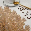 Table Mats Coral Branch Mat Hollow Tableware Placemat Dining Pad Home Decor Dish Kitchen Accessories Europe