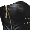 Bustiers & Corsets Steampunk Leather Shirt Corset Gothic Erotic Mujer Lingerie Corgested Top Pirate Cosplay Medieval Underwear