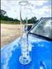 BIG Glass Bong Narghilè Heady Dab Rigs Percolatore Tubi per l'acqua Pipa in vetro per fumatori con ciotola da 18 mm alta 15,7 pollici