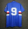 Retro Sampdoria 1991 1992 Jerseys de futebol 91 92 FUTBOL Vintage Football Camiseta Classic Shirt Kit Maillot Maglia Tops