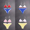 Contrast kleur badpak zomer twee delige badkleding verstelbare beha zwempak vakantie bikini