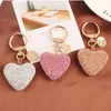 إبداع سلاسل مفتاح القلب الإبداعية زوجين خوخ القلب - سلسلة مفاتيح Women Handbag Pendant Keyring Gift