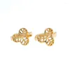 Hoop Earrings Gold Leaf Small Earings Women Gift Kids Baby Jewelry Pendientes Mujer Ohrringe Kolczyki Kupe Brincos 2023 E1657