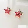 Boutons de Manchette 10 Paires Communisme Union Soviétique Urss Lien Souvenir Métal Artisanat Russie Étoile Rouge Marteau Faucille Logo Boutons De Manchette Guerre Froide Goutte Dhcbm