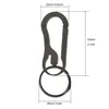 Sleutelringen uniek eenvoudig lichtgewicht titanium nier snap spring self lock carabiner split ring clasp sleutelhanger fob edc house w