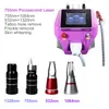Portable Tattoo Removal Machine Pico Laser Carbon Peeling 755 1320 1064 532nm Picosecond Machine