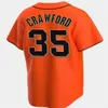 35 Brandon Crawford honkbalshirt 28 Buster Posey Evan Longoria Mike Yastrzemski Brandon Belt Joc Pederson Jerseys Barry Bonds Yermin Mercedes