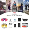 Okulista na zewnątrz rowerzysta spolaryzowany rowerowe gogle rowerowe rower motocykla MTB Sport okulary przeciwsłoneczne okulary ochrony wiatrówki Gafas 230307