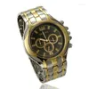 Wristwatches Orlando Top Brand Watch Men Sports Sports Watches Staflic Steel Band Quartz Relogio Masculino Reloj Hombre