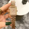 Small fragrance square drill ring wave dial women's fashion light luxury watch senior sense