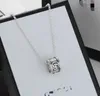 الإصدار الشخصي CNC زوجين نجم نفس Sterling Silver Necklace عيد الحب هدية زخرفة فاخرة