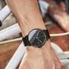 Armbanduhren Aouke Automatische Uhr für Männer mechanischer Selbst Wind Ultradünne Handgelenks Uhren Leder Band Klassische Armbanduhr Relogio Masculino