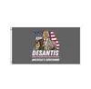 Neueste Design 3 5 Fuß 100D Polyester Ron Desantis Flagge 90 150 cm Hausgarten Banner Dekorationen für US-Präsidentschaftswahl NEU