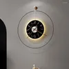 Relógios de parede Black Nordic Clock Quarto Calendário Silencioso mecanismo de escritório Jesus Art Orologio da Parete decoração de casa T50gz