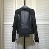 Women's Leather Moto & Biker Coat Spring And Autumn Women's Jacket 2023 Arrival Genuine Pacthwork Style Slim Outerwear Short