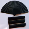 1pcs китайский стиль Black Vintage Fan Fan Fans Fans Fans Dance Wedding Part Perse китайская танцевальная вечеринка складные фанаты