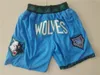 Sport Basketball Shorts Zipper Fly Pocket Stitch Pant Just Don HipPop Wear Sweatpants Running Short Drawstring Rudy Gobert Pascal Siakam Evan Fournier Team Men