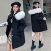 Damengrabenmäntel 2023 Frauen Mittellange Jacke Winter Parkas Dicke Kapuze Baumwolle Gepolsterte Jacken Weibliche Lose Puffer Outwear T181