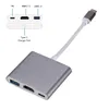3 in 1 Type C to HDMI-compatible USB 3.0 Charging Adapter Connectors USB-C 3.1 Hub for Mac Air Pro Huawei Mate10 Samsung S8 Plus