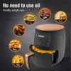 4.5LMultifonction Hava Fritöz Tavası Yağ Sağlığı Fritözleri Ocak Olmayan Akıllı Touch LCD Derin Airfryer Pizza Fryers için Fries Fries241c