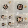 Stift broscher 10st Templar Commandery Pin Badges Mason Brosch och Lapel Pins Metal Craft Wholesale Custom Malta Cross Knights Drop Dhame