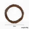 Decorative Flowers Christmas Natural Rattan Wreath Pine Branches Berries Cones For Supplies DIY Home Door Party Decorations