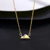 European Snow Mountain Zircon S925 Silver Pendant Necklace Jewelry 2023 Summer New Fashion Halsband Sexiga kvinnor pläterade 18K Gold Clavicalis Chain Gift