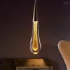 Lampes suspendues Moderne Cristal LED Lumières Ligthing Pour Salon Lampe Loft Café Maison Intérieur Décor Villa Chambre Suspendue