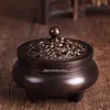 Fragrance Lamps Antiqued Metal Alloy Brass Pure Copper Dragon Phoenix Coils Incense Zinc Censer Thurible Burner Incensory