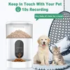 Dog Bowls Feeders WiFi Automatic with Timer Function and Remote Control of The App 4L Feed Dispenser for Cats Small Dogs 230307