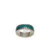 80% OFF 2023 New Luxury High Quality Fashion Jewelry for The ancient enamel is decorated with bright green interlocking double woven piping ring