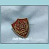 Stift broscher 50st anpassade stift sovjetiska cccp röd stjärna flagga emalj brosch metall hantverk 1 socialism ryska lapel pin badge seger dag dhfmq