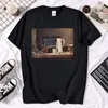 Erkek Tişörtleri Moda O yaka Erkekler T-Shirts Natürmortla Boru Bir Sürahi Baskı Manga Büyük Boyutlu Giyimli Crewneck Tshirts