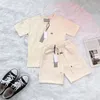 Ess Kinder Kleidung Kinder Sets Designer Marke Jungen Mädchen Kurze Set Sommer Jugend Kleidung Weiche Atmungsaktive Baby Ärmeln