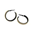 Orecchini a cerchio SRCOI Chic Chunky Cuban Chain Earring Splendido collegamento color oro Big Round Circle Dichiarazione femminile Brincos