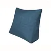 Kudde triangelfodral linne texturdekorativa kuddar för soffa täcker heminredning l4