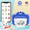 Caméras jouets Caméra pour enfants WIFI caméra d'impression instantanée imprimante thermique sans fil WIFI téléphone imprimante 32GB carte 1080P HD enfants appareil photo numérique jouet 230307