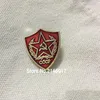 Pinos broches 50pcs pinos personalizados Soviético CCCP Red Star Star esmalte o broche de metal artesanato 1 Socialismo