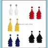 Charm Colorf Layered Tassel Earrings Bohemian Dangle Drop For Women Girls Tiered Druzy Stud Gifts Delivery Jewelry Dhreo