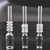 10mm 14mm 18mm Quartz Collector Tips Thick Drop Quartz Tester Straw Tube Tip for Mini NC Kits Smoking