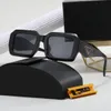 Gafas de sol de diseñador para gafas para mujeres de lujo marco cuadrado Goggle Classic Outdoor Sezass for Man Woman 5 Color Opcional con caja