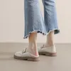 فستان أحذية بيضاء loafer النساء قسيمة مسطحة غير رسمية على moccasins السيدات يوميات أقدام القدم شقق zapatos mujer mocasines بالإضافة إلى حجم 43 230307