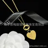 2023 New Luxury High Quality Fashion Jewelry for new suit double love necklace heart-shaped earrings